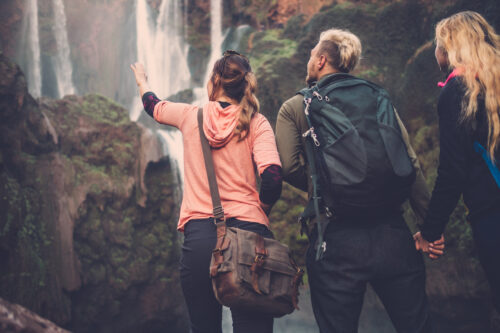 friends traveling around morocco